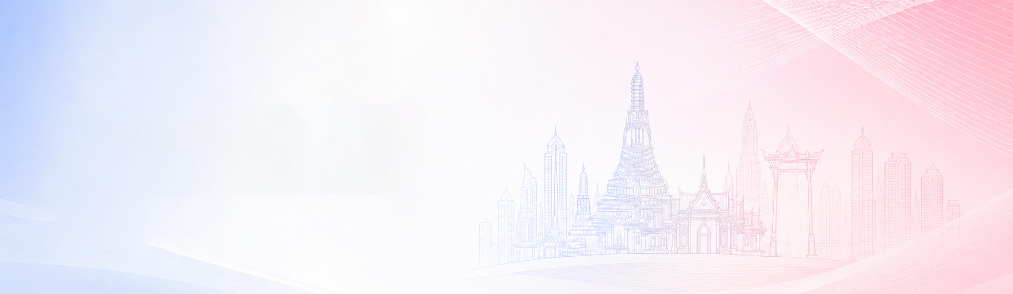 Thailand skyline illustration